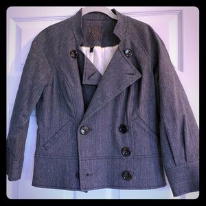 7 for all mankind grey jean jacket